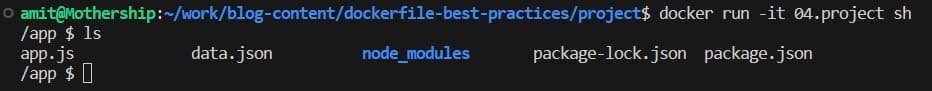 Docker image size large