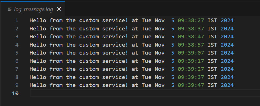 log file